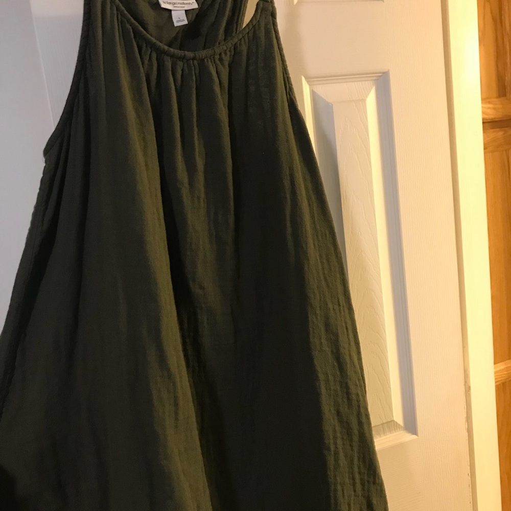 LIZ MATERNITY ARMY GREEN DRESS